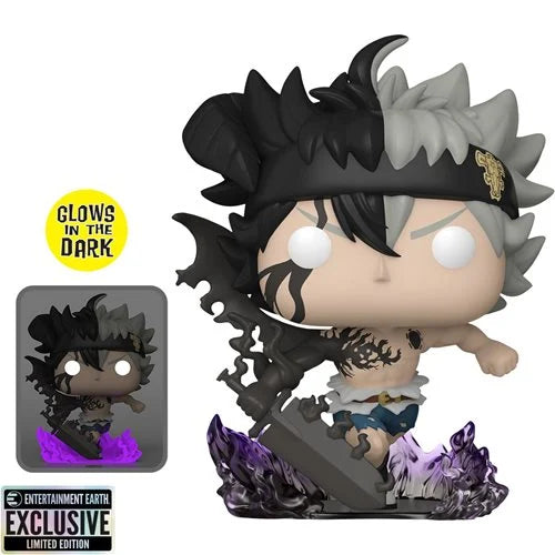 Black Clover Black Asta Glow-in-the-Dark Funko Pop! - Entertainment Earth Exclusive