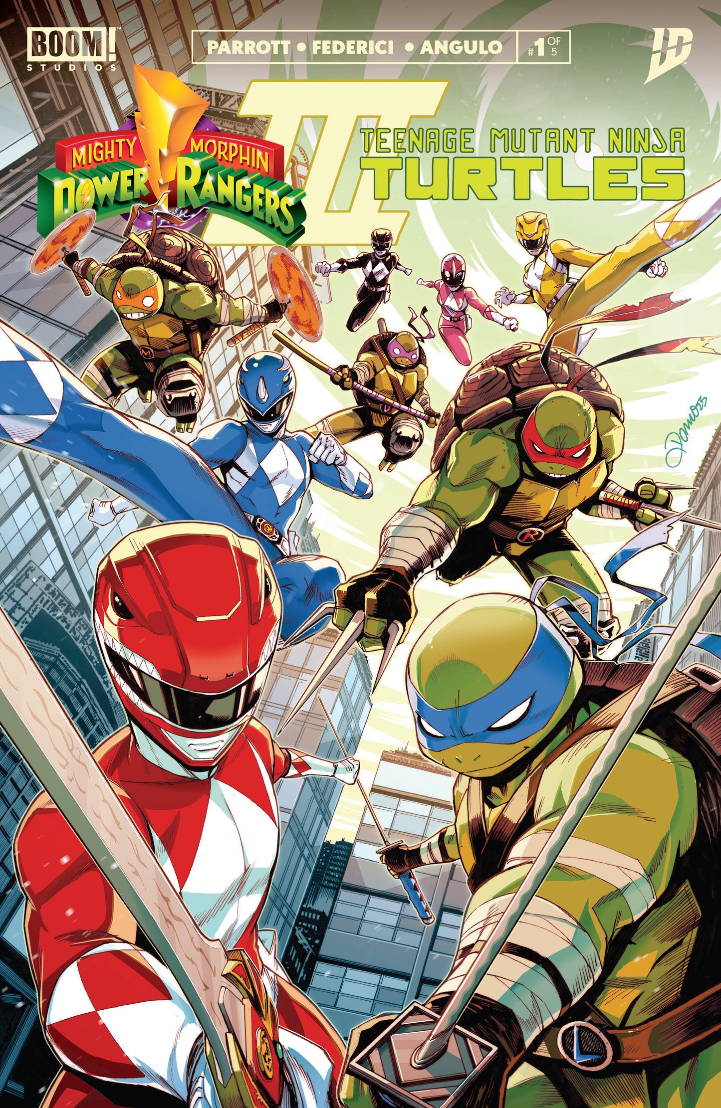 MMPR X TMNT III #1 A Main (Dressed, Zonno)