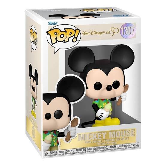 Walt Disney World 50th Anniversary Aloha Mickey Mouse Funko Pop! Vinyl Figure