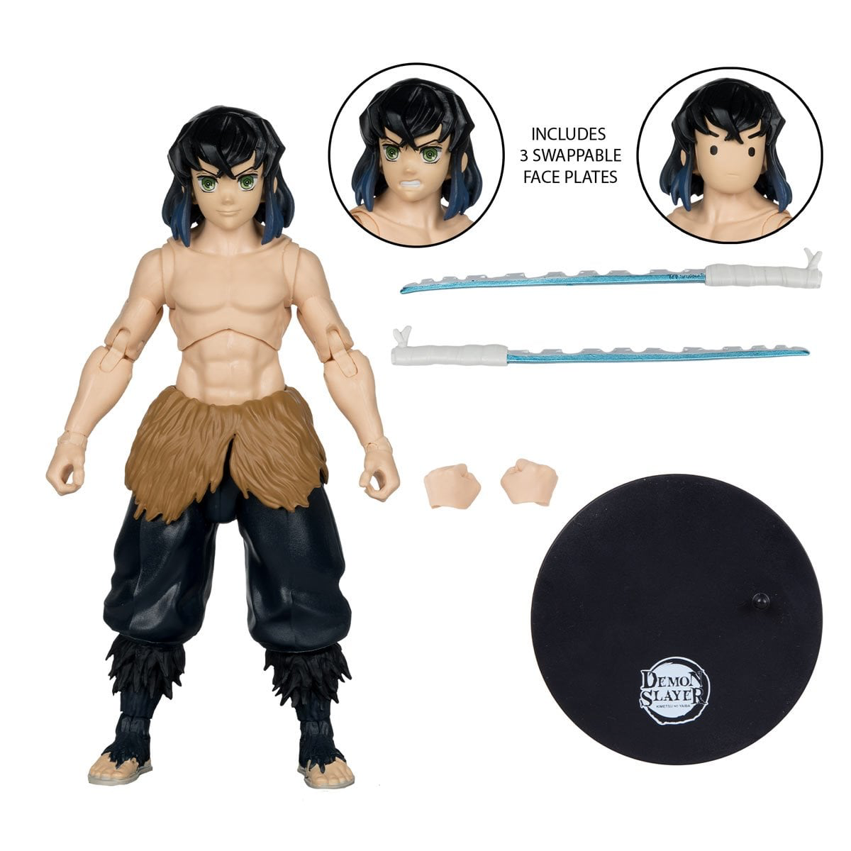 Demon Slayer Wave 5 Hashibira Inosuke Unmasked Season 2 (7-Inch Scale) Action Figure