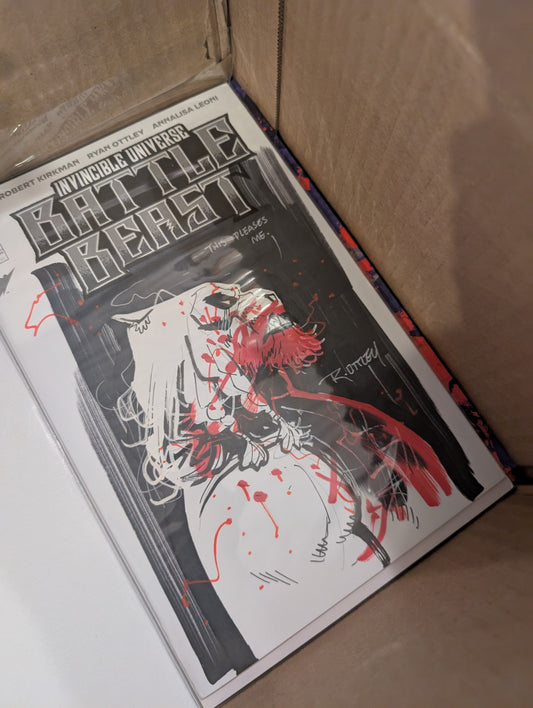 Invincible Universe Battle Beast #1 Cover K 2000 Copy Variant Edition Ryan Ottley Original Art Sketch Cover