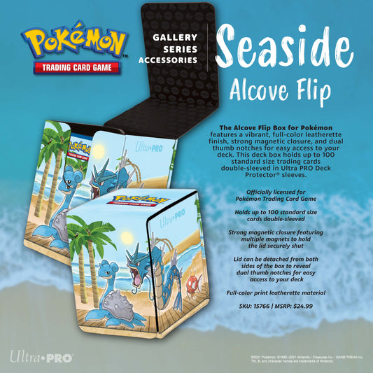 Pokemon TCG: Gallery Series Seaside Alcove Flip Deck Box