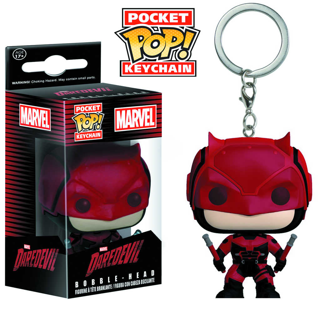 Pocket Pop Daredevil TV Daredevil Red Suit Vinyl Figure Keychain