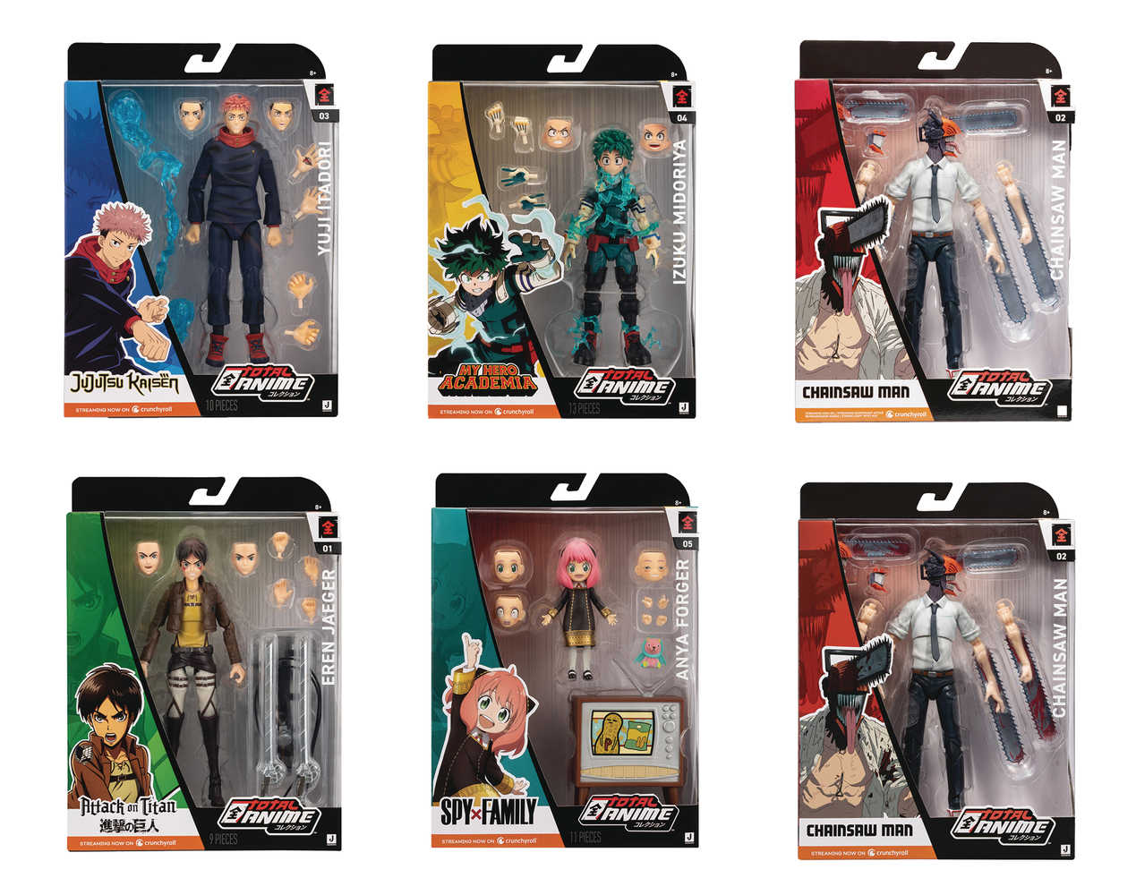 Total Anime 6-1/2in Action Figure 12pc Assortment