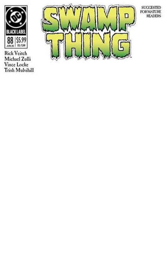 Swamp Thing 1989 #1 (Of 4) Cover C Blank Card Stock Variant (Mature)
