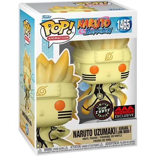 Naruto: Shippuden Naruto Uzumaki Kurama Link Mode Funko Pop! Vinyl Figure #1465 - AAA Anime Exclusive