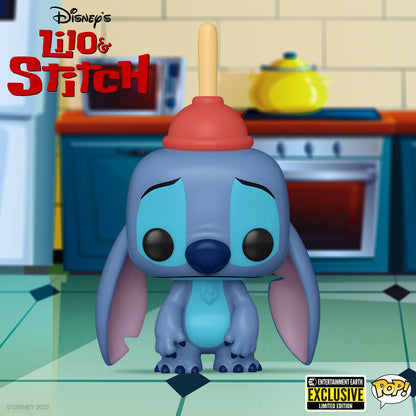 Lilo & Stitch Stitch with Plunger Funko Pop! Vinyl Figure #1354 - Entertainment Earth Exclusive