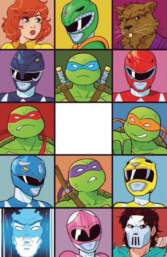 MMPR X TMNT III #1 L 1:200 Variant Edition (Full Art, Ganucheau)