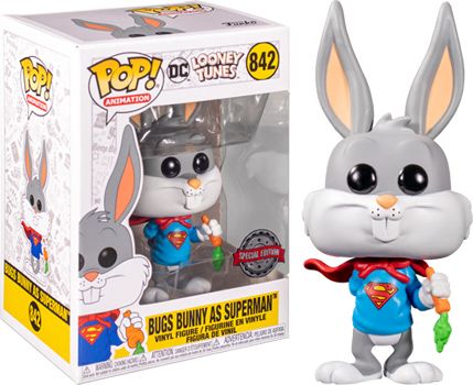 Looney Tunes: Bugs 80th Anniversary - Bugs as Superman Pop Figure (Special Edition