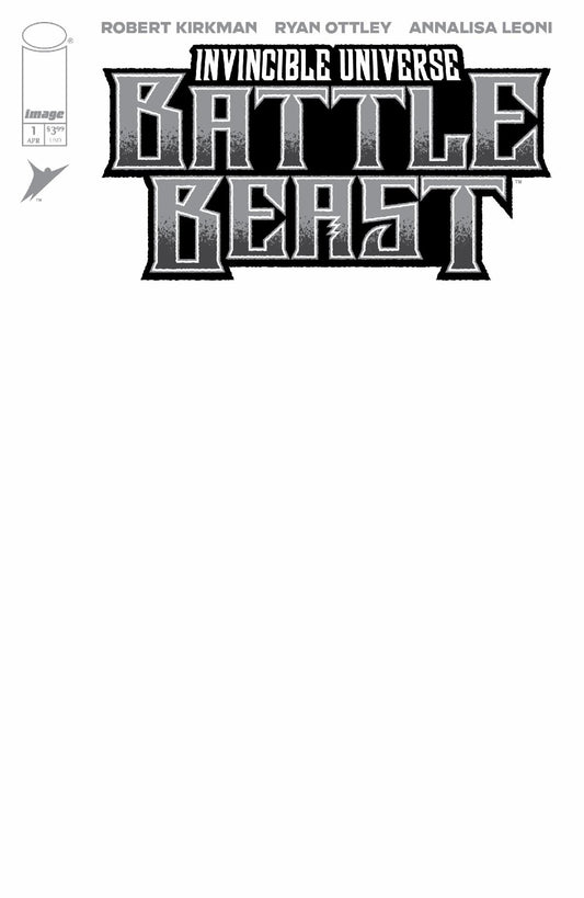 Invincible Universe Battle Beast #1 Cover I Blank Sketch Cover