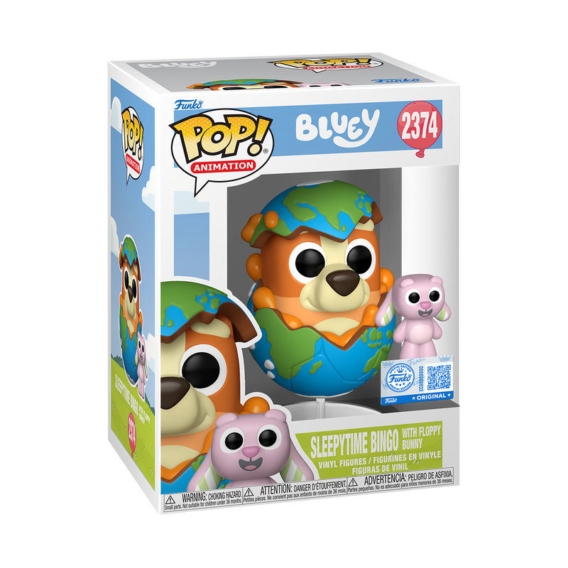 Bluey Sleepytime Bingo with Floppy Bunny Funko Pop! Specialty Series