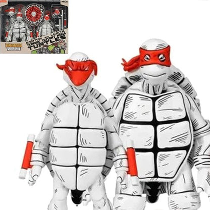 Teenage Mutant Ninja Turtles Mirage Comics Black & White First Turtles Action Figure 2-Pack