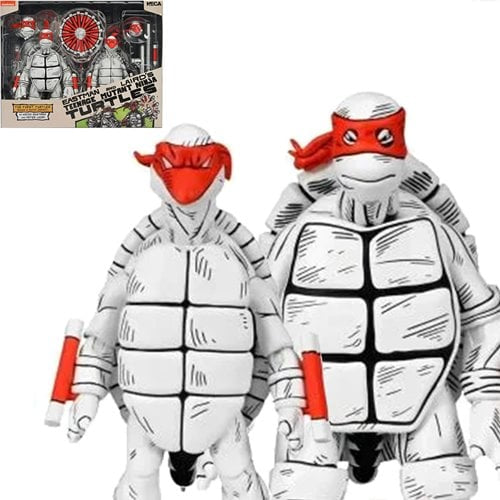 Teenage Mutant Ninja Turtles Mirage Comics Black & White First Turtles Action Figure 2-Pack