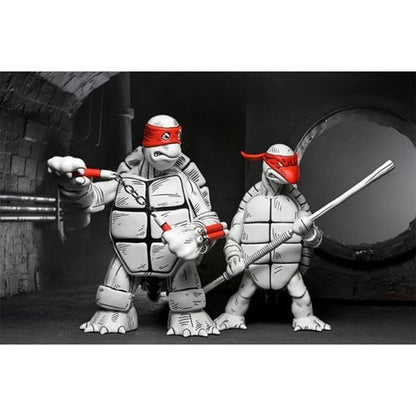 Teenage Mutant Ninja Turtles Mirage Comics Black & White First Turtles Action Figure 2-Pack