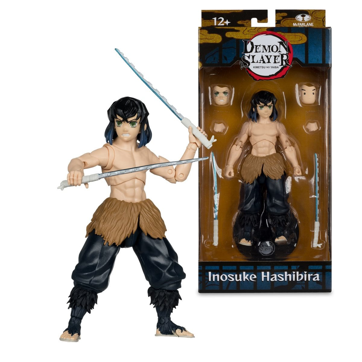 Demon Slayer Wave 5 Hashibira Inosuke Unmasked Season 2 (7-Inch Scale) Action Figure