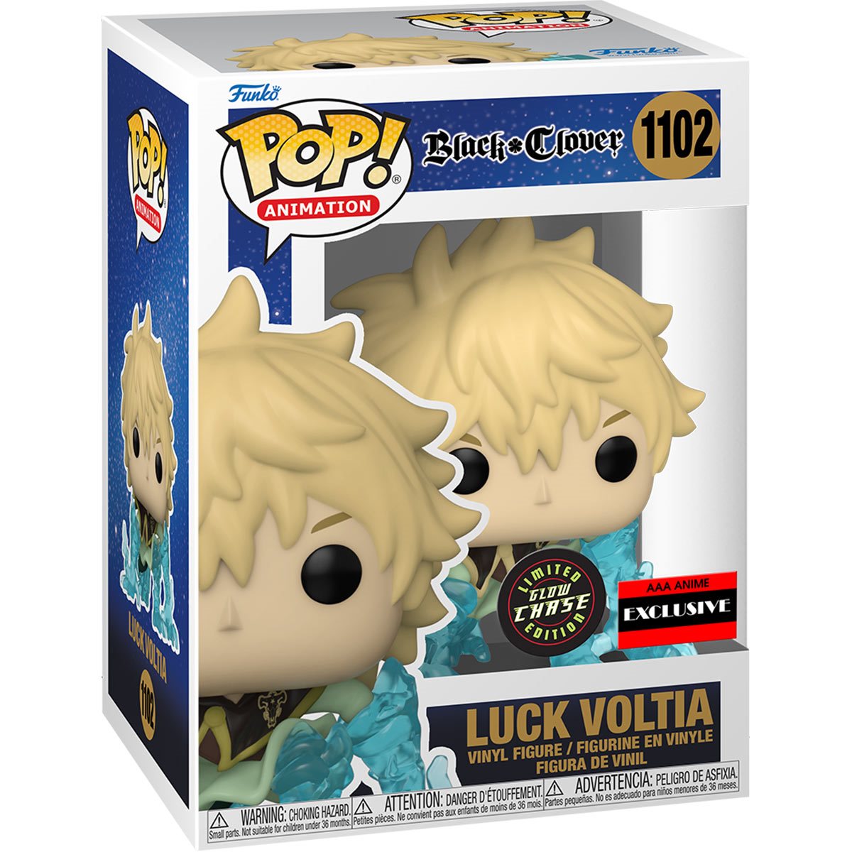 Black Clover Luck Voltia Funko Pop! Vinyl Figure #1102 - AAA Anime Exclusive