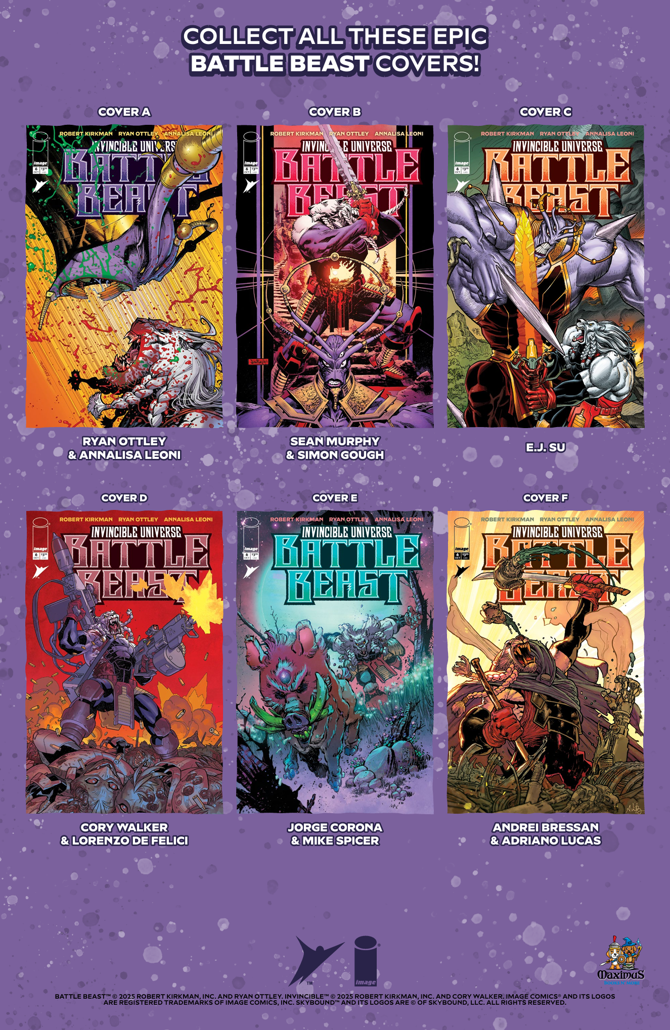 INVINCIBLE UNIVERSE BATTLE BEAST #6 Maximus Books Retailer Exclusive - Raymond Gay