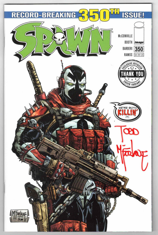 SPAWN #350 ONE PER STORE TODD MCFARLANE SIGNED