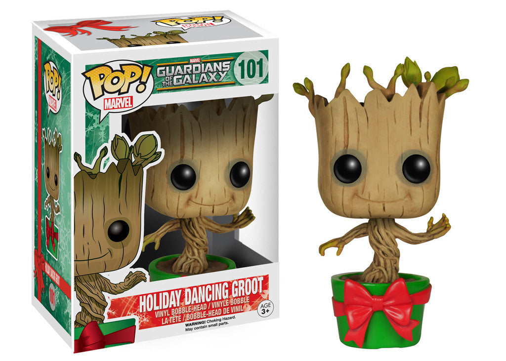 POP GOTG HOLIDAY DANCING GROOT VINYL FIG