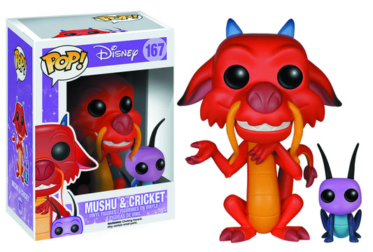 POP DISNEY MULAN MUSHU & CRICKET VINYL FIG (C: 1-1-2)