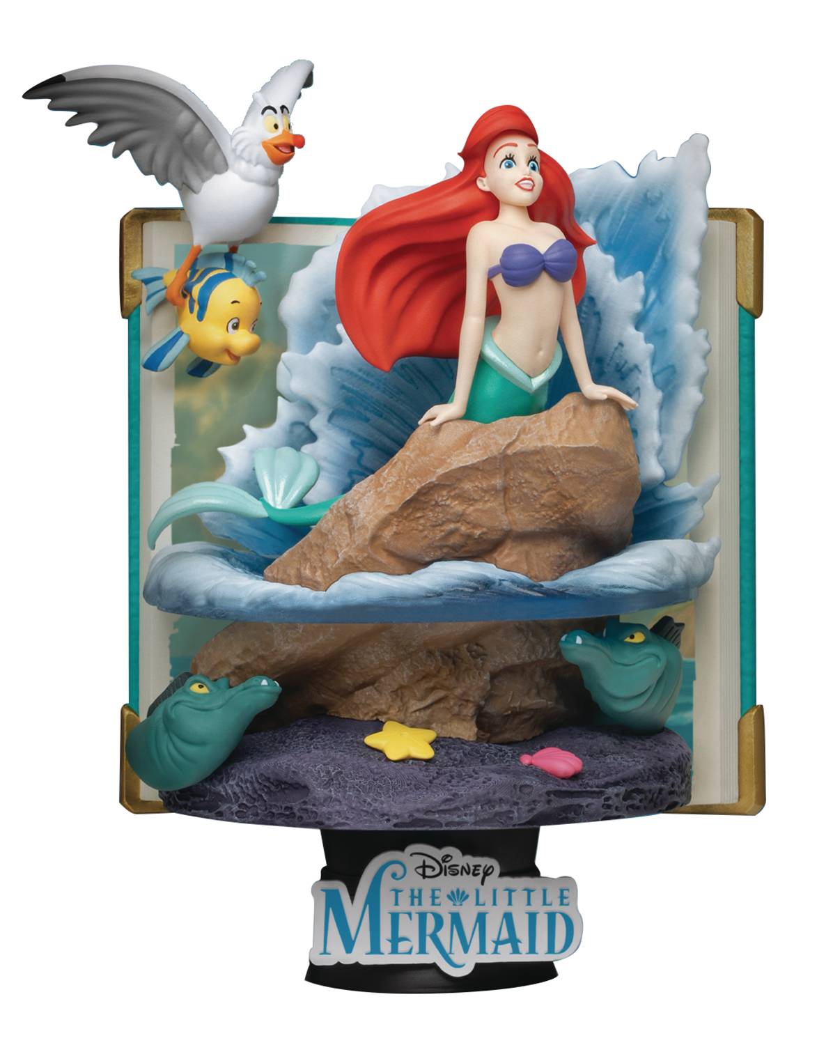 DISNEY STORY BOOK SER ARIEL D-STAGE 6IN STATUE