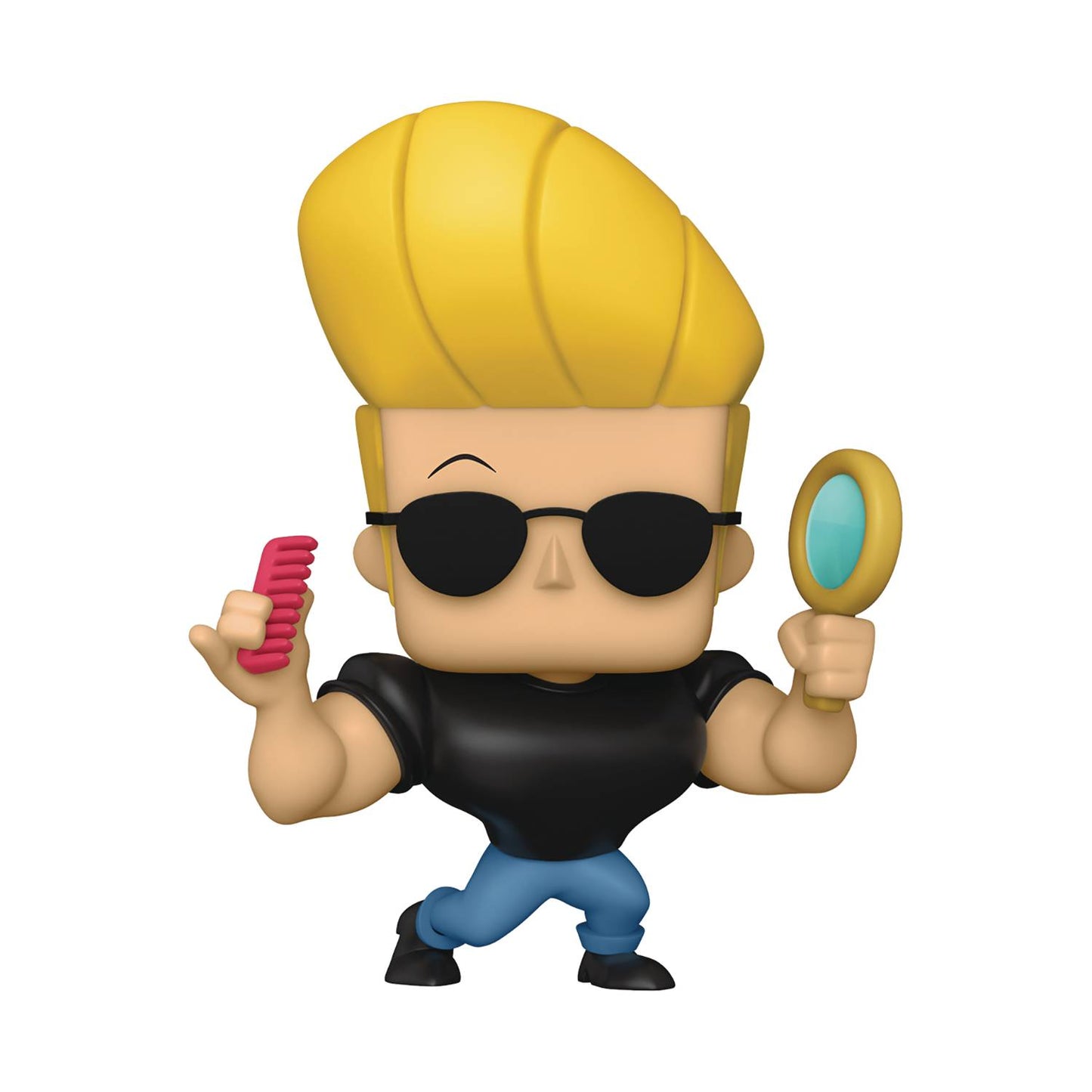 POP ANIMATION JOHNNY BRAVO JOHNNY W /MIRROR & COM VINYL FIG