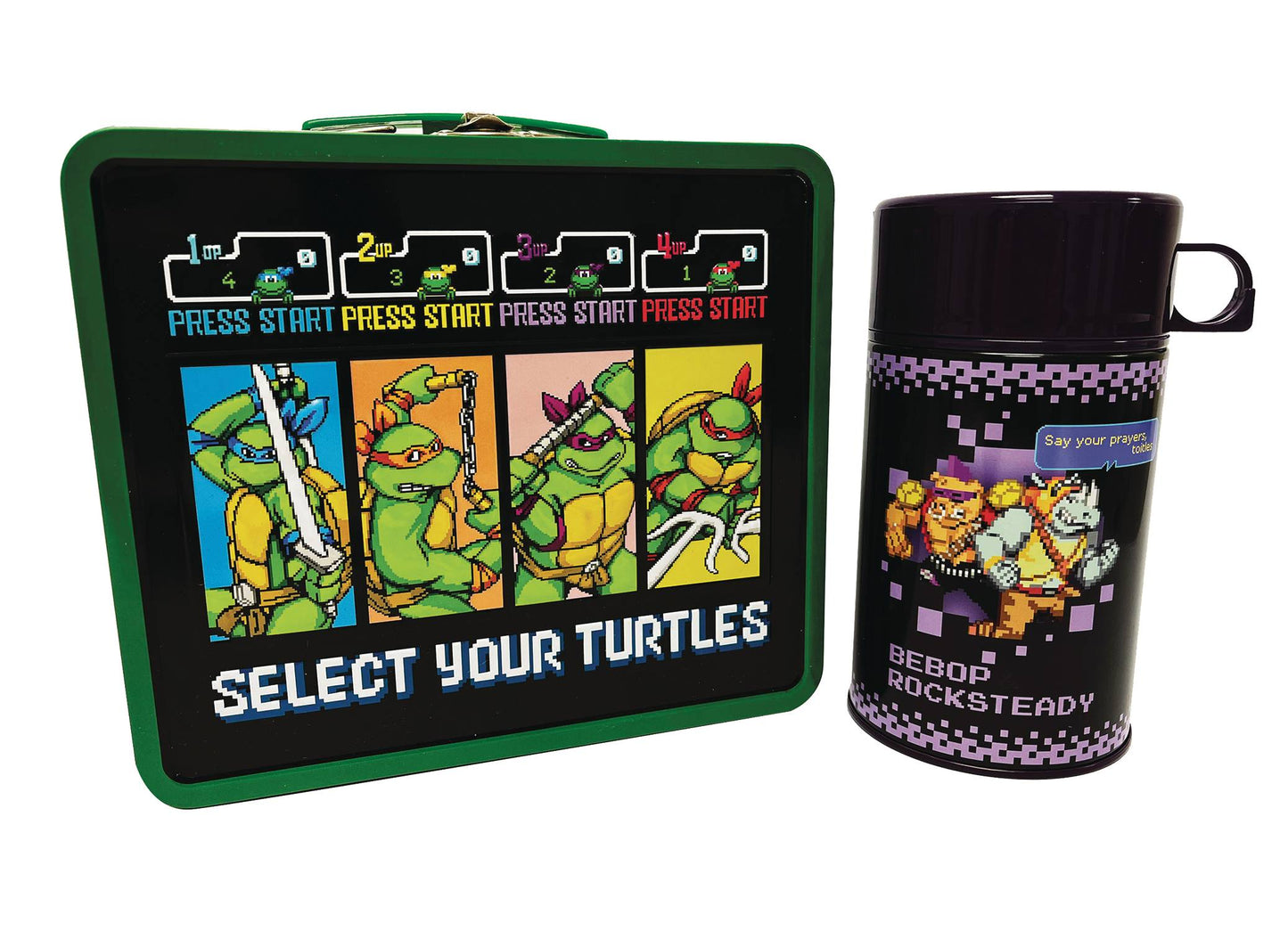 TIN TITANS TMNT ARCADE PX LUNCHBOX & BEV CONTAINER