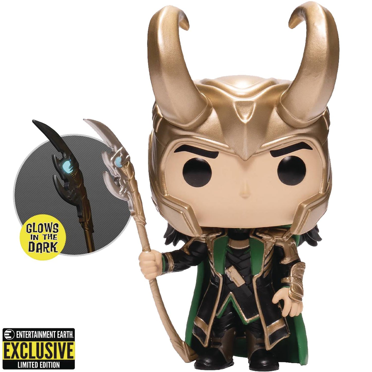 POP AVENGERS LOKI W/GITD SCEPTER VINYL FIG