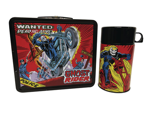 TIN TITANS MARVEL GHOST RIDER PX LUNCHBOX & BEV CONTAINER