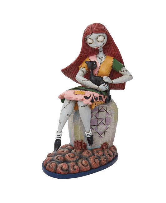 DISNEY TRADITIONS NBX SALLY W/CAT ON GRAVESTONE 8.75IN FIG