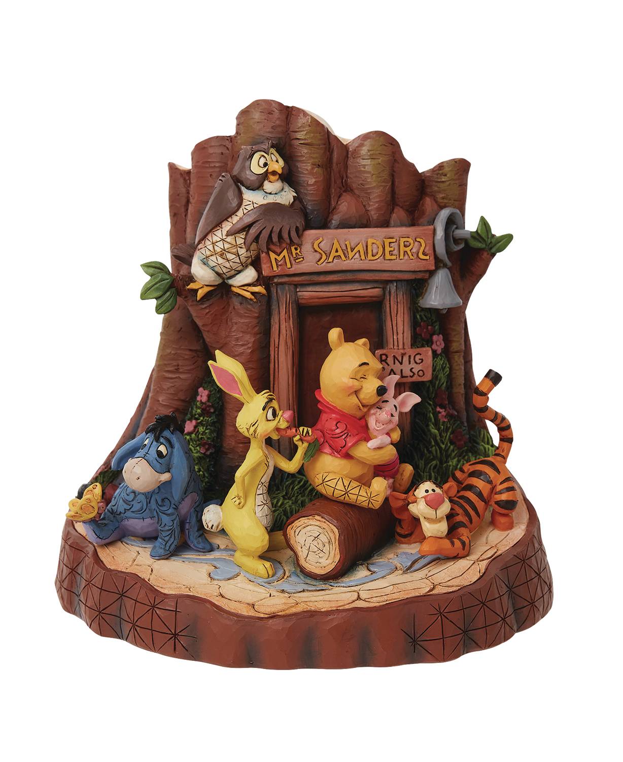 DISNEY TRADITIONS POOH CARVED BY HEART 7.48IN STATUE (C: 1-1