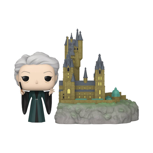 POP TOWN HARRY POTTER COS 20TH MINERVA W/ HOGWARTS VIN FIG