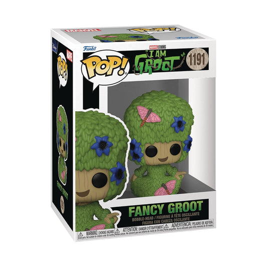 POP MARVEL I AM GROOT GROOT MARIE HAIR VINYL FIG