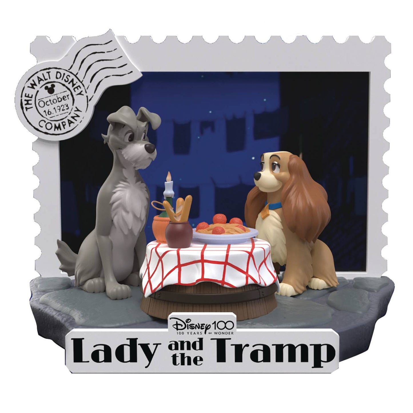 DISNEY 100 YEARS DS-136 LADY & TRAMP D-STAGE 6IN STATUE