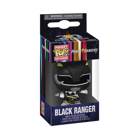 POCKET POP MMPR 30TH BLACK RANGER KEYCHAIN