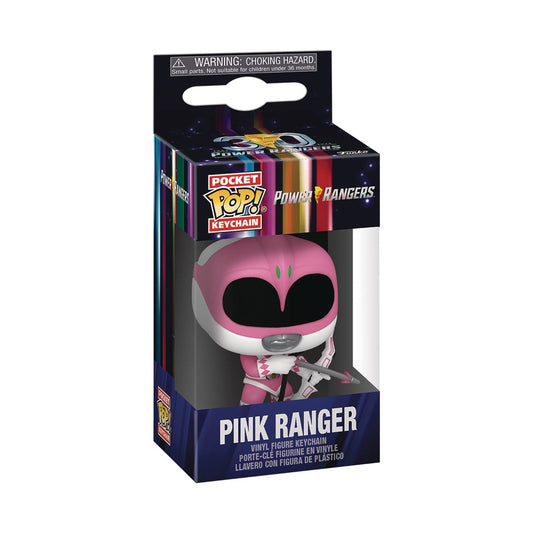 POCKET POP MMPR 30TH PINK RANGER KEYCHAIN