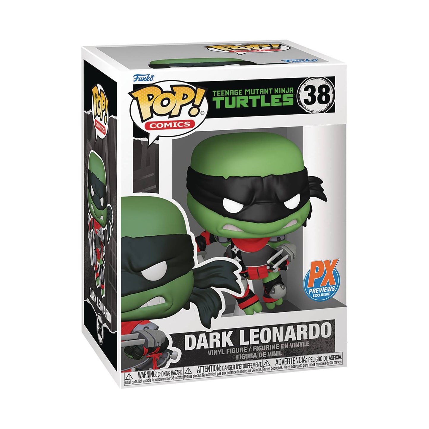 POP COMICS TMNT DARK LEONARDO PX VIN FIG