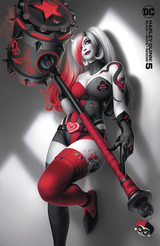 HARLEY QUINN BLACK WHITE REDDER #5 (OF 6) CVR B LOUW VAR